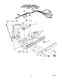 11 - Control parts for Roper Refrigerator RS22AWXAW00 from AppliancePartsPros.com