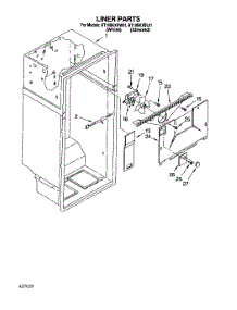 02 - Liner parts for Roper Refrigerator RT18BKXBW01 from AppliancePartsPros.com