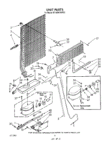 07 - Unit parts for Roper Refrigerator RT18BKXWW00 from AppliancePartsPros.com
