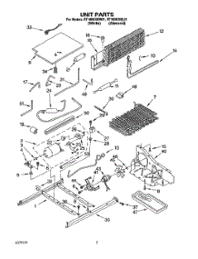 06 - Unit parts for Roper Refrigerator RT18BKXBL01 from AppliancePartsPros.com
