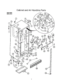 05 - Cabinet And Air Handling parts for Roper Refrigerator 8624W1A from AppliancePartsPros.com
