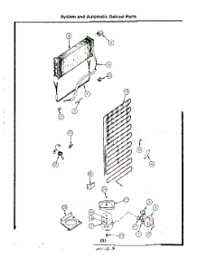 04 - System And Automatic Defrost parts for Roper Refrigerator 8617W0A from AppliancePartsPros.com