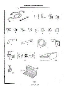 06 - Icemaker Installation parts for Roper Refrigerator 8617W0A from AppliancePartsPros.com