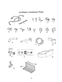 06 - Icemaker Installation Parts parts for Roper Refrigerator 8619W0A from AppliancePartsPros.com