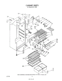 03 - Cabinet parts for Roper Refrigerator 8617W0B from AppliancePartsPros.com