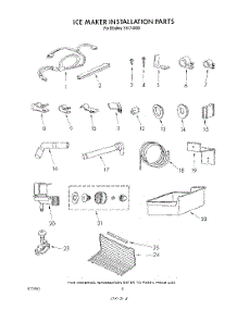 05 - Ice Maker Installation parts for Roper Refrigerator 8617W0B from AppliancePartsPros.com