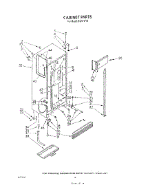 05 - Cabinet parts for Roper Refrigerator 8624W1B from AppliancePartsPros.com