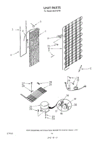 09 - Unit parts for Roper Refrigerator 8624W1B from AppliancePartsPros.com