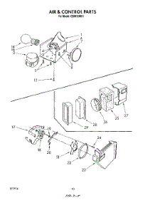 06 - Air & Control parts for Roper Refrigerator GSIW36WH1 from AppliancePartsPros.com