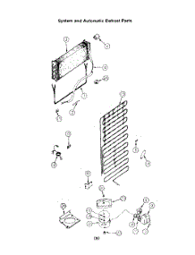 04 - System And Automatic Defrost parts for Roper Refrigerator 8614W0A from AppliancePartsPros.com