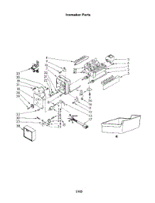 05 - Ice Maker parts for Roper Refrigerator 8614W0A from AppliancePartsPros.com