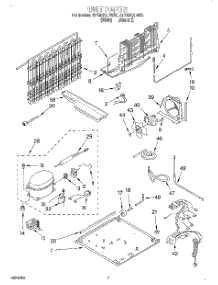04 - Unit parts for Roper Refrigerator RT16DKXDW03 from AppliancePartsPros.com