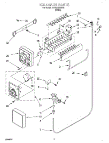 06 - Icemaker parts for Roper Refrigerator RT16LMXEW00 from AppliancePartsPros.com
