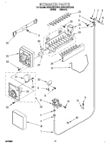 12 - Icemaker, Lit / Optional parts for Roper Refrigerator RS25AWXEN00 from AppliancePartsPros.com