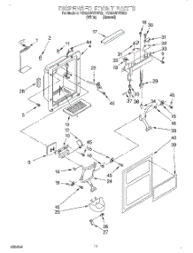 07 - Dispenser Front parts for Roper Refrigerator RS20AWXEN00 from AppliancePartsPros.com