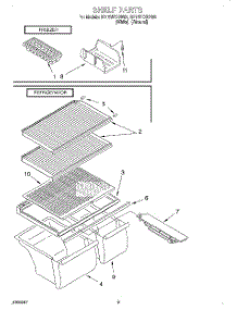 05 - Shelf, Lit / Optional parts for Roper Refrigerator RT16VKXDW02 from AppliancePartsPros.com