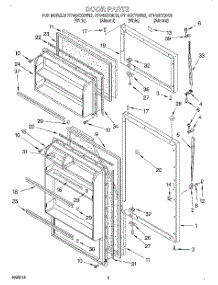 02 - Door parts for Roper Refrigerator RT14DKYGN02 from AppliancePartsPros.com