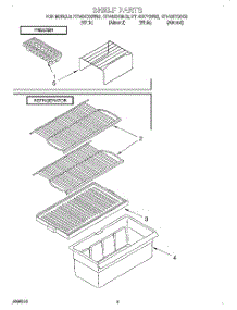 05 - Shelf, Lit / Optional parts for Roper Refrigerator RT14DKXGN02 from AppliancePartsPros.com