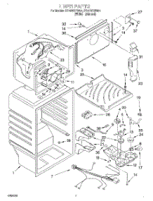 05 - Liner parts for Roper Refrigerator RT18BKXEW01 from AppliancePartsPros.com