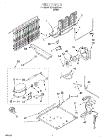 04 - Unit parts for Roper Refrigerator RT16LMXEW01 from AppliancePartsPros.com