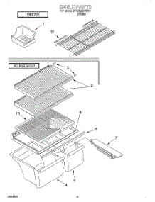 05 - Shelf, Lit / Optional parts for Roper Refrigerator RT16LMXEW01 from AppliancePartsPros.com