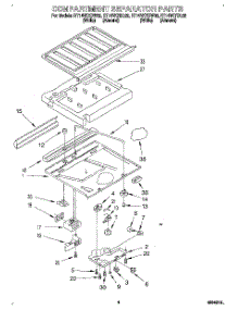 03 - Compartment Separator parts for Roper Refrigerator RT14VKXDL02 from AppliancePartsPros.com