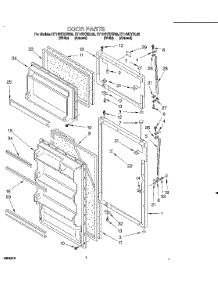 05 - Door, Lit / Optional parts for Roper Refrigerator RT14VKXDL02 from AppliancePartsPros.com