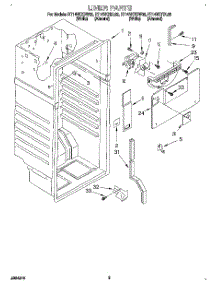 02 - Liner parts for Roper Refrigerator RT14VKXDW02 from AppliancePartsPros.com