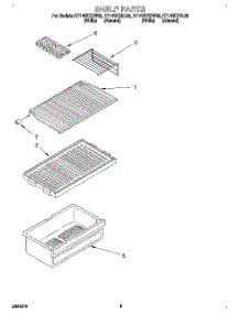 06 - Shelf parts for Roper Refrigerator RT14VKXDW02 from AppliancePartsPros.com