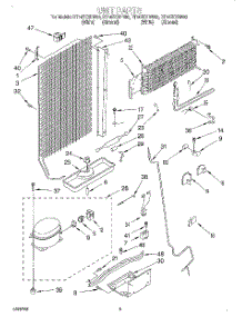 04 - Unit parts for Roper Refrigerator RT14ZKXDN00 from AppliancePartsPros.com
