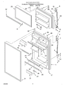 02 - Door parts for Roper Refrigerator RT20DKXEN10 from AppliancePartsPros.com