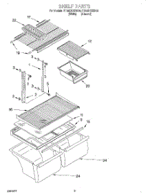 05 - Shelf, Lit / Optional parts for Roper Refrigerator RT20DKXEN00 from AppliancePartsPros.com