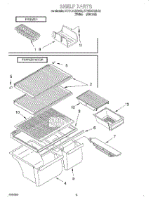 05 - Shelf, Lit / Optional parts for Roper Refrigerator RT16DKXDN02 from AppliancePartsPros.com