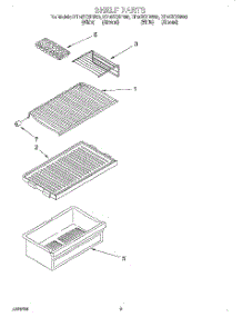 06 - Shelf, Lit / Optional parts for Roper Refrigerator RT14ZKYDW00 from AppliancePartsPros.com