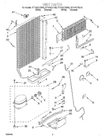 04 - Unit parts for Roper Refrigerator RT14VKYEN00 from AppliancePartsPros.com