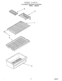 06 - Shelf, Lit / Optional parts for Roper Refrigerator RT14ZKXEN00 from AppliancePartsPros.com