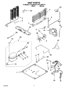 04 - Unit Parts parts for Roper Refrigerator RT21LMXKQ10 from AppliancePartsPros.com