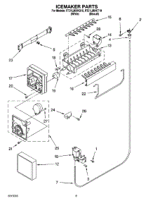 05 - Icemaker Parts parts for Roper Refrigerator RT21LMXKT10 from AppliancePartsPros.com
