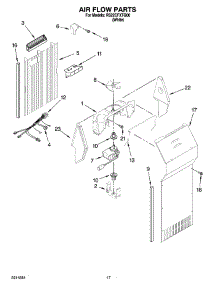 10 - Air Flow Parts parts for Roper Refrigerator RS22CFXTQ00 from AppliancePartsPros.com