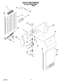 10 - Air Flow Parts parts for Roper Refrigerator RS22CQXTQ00 from AppliancePartsPros.com