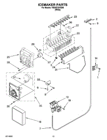 12 - Icemaker Parts, Optional Parts (Not Included) parts for Roper Refrigerator RS22CQXTQ00 from AppliancePartsPros.com