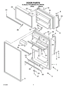 02 - Door Parts parts for Roper Refrigerator RT21LMXKQ09 from AppliancePartsPros.com
