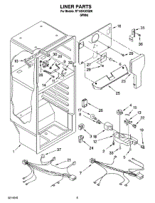 03 - Liner Parts parts for Roper Refrigerator RT14DKXSQ00 from AppliancePartsPros.com
