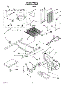 09 - Unit Parts parts for Roper Refrigerator RS25AGXNQ02 from AppliancePartsPros.com