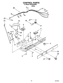 11 - Control Parts parts for Roper Refrigerator RS25AGXNQ02 from AppliancePartsPros.com