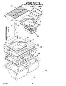 06 - Shelf Parts, Optional Parts parts for Roper Refrigerator RT21LMXKT09 from AppliancePartsPros.com