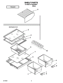 05 - Shelf Parts, Optional Parts parts for Roper Refrigerator RT18SKXRD01 from AppliancePartsPros.com