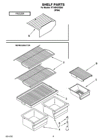 05 - Shelf Parts, Optional Parts parts for Roper Refrigerator RT14BKXSQ00 from AppliancePartsPros.com