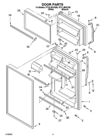 02 - Door Parts parts for Roper Refrigerator RT21LMXKQ06 from AppliancePartsPros.com