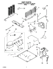 04 - Unit Parts parts for Roper Refrigerator RT21LMXKQ06 from AppliancePartsPros.com